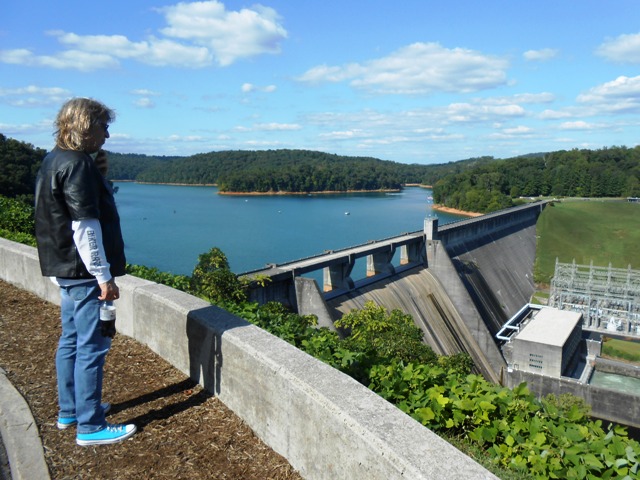 We stopped at the overlook at Norris Dam.